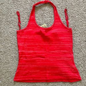 NWT Express Tricot Red Orange Knit Top